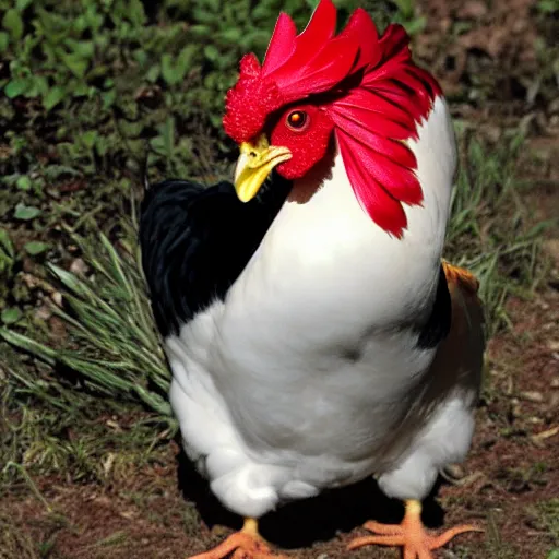 Image similar to adorable crimson chicken