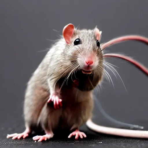 Prompt: spinning rat in multiple directions, trending on ratstation, high rat quality, winner of the rat award