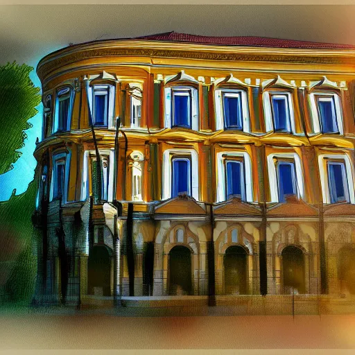 Image similar to Debrecen, digital art,