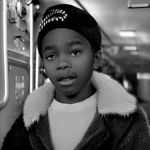 Image similar to frank ocean as a child in the movie The Polar Express (2004)