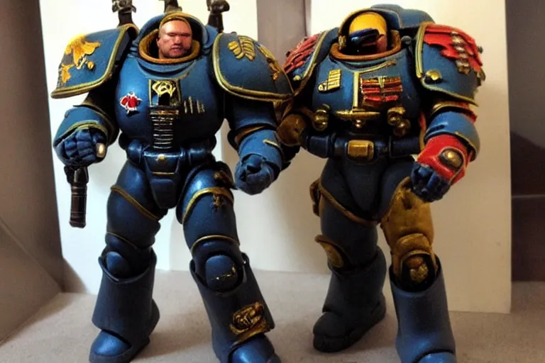 Prompt: space marine in real life