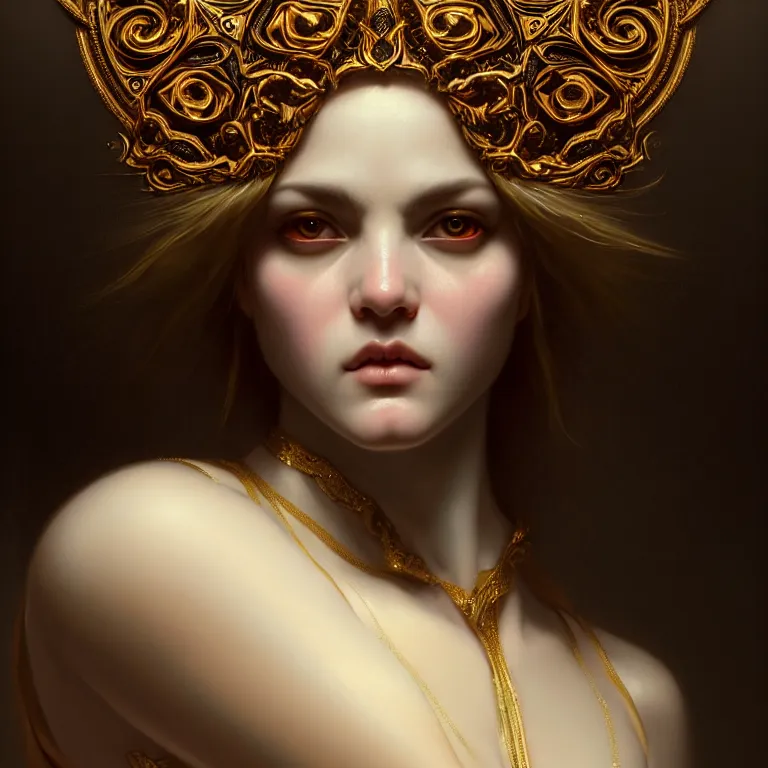 Prompt: epic professional symmetrical digital art of sweet eyes, accent lighting, painted, intricate, detailed, cheery, fun, effervescent, by roberto ferri, epic, stunning, gorgeous, much wow, much detail, cinematic, masterpiece, unreal engine render