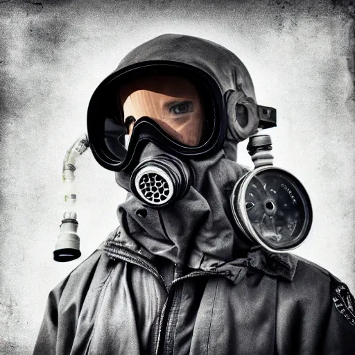 Prompt: A fighter pilot wearing a gasmask and goggles, digital photo, realistic