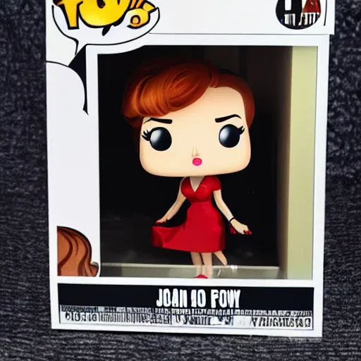 Prompt: Funco POP of Joan Holloway of the TV Show Mad Men