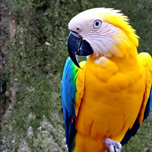 Image similar to rainbow albino macaw