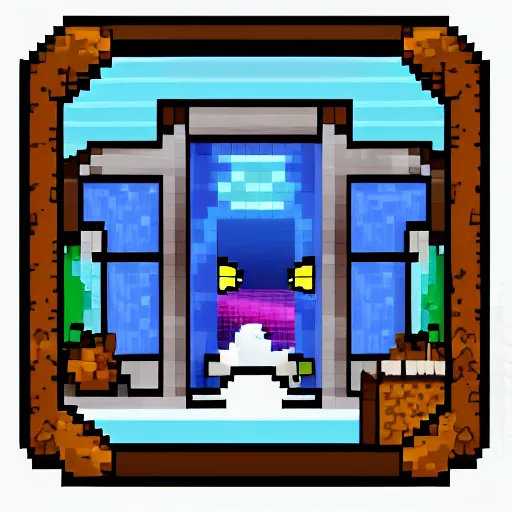 Image similar to ice cavern pixel art