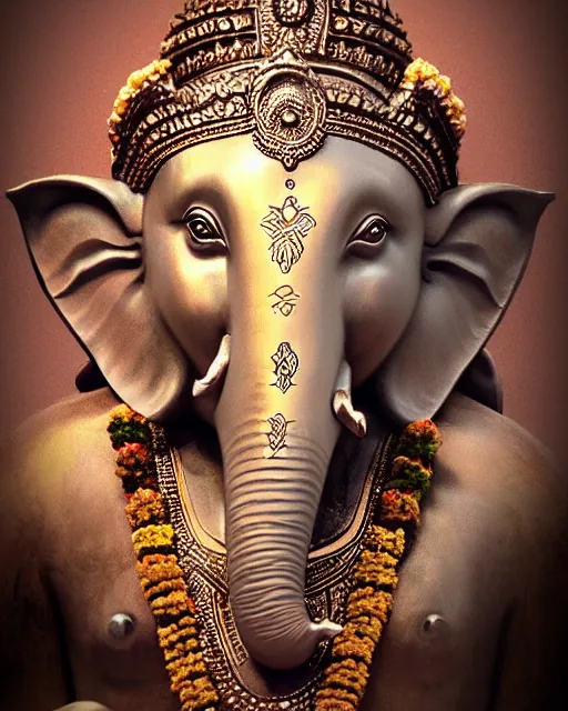 Image similar to photorealistic ganesh