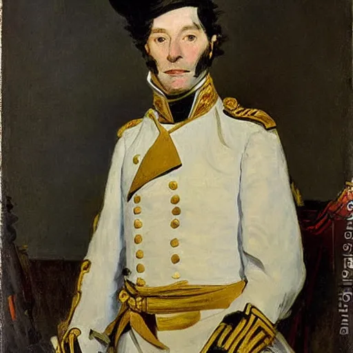 Prompt: general lafayette by edouard manet