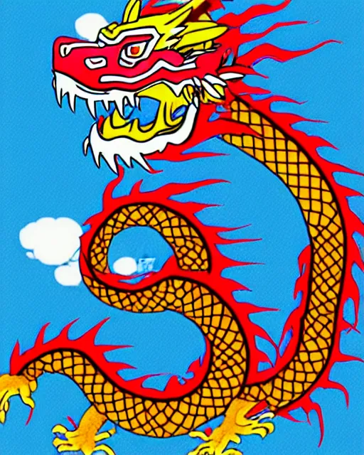 Prompt: chinese dragon by toriyama akira