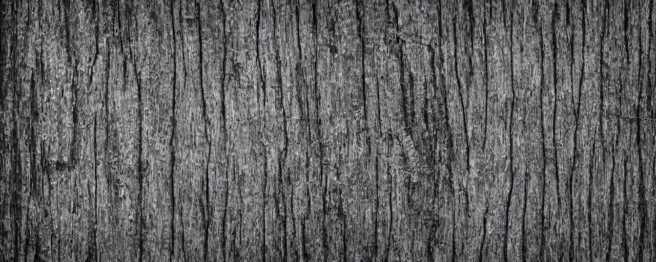 Image similar to 2d aged and worn woodgrain, black and white detailed photorealistic texture