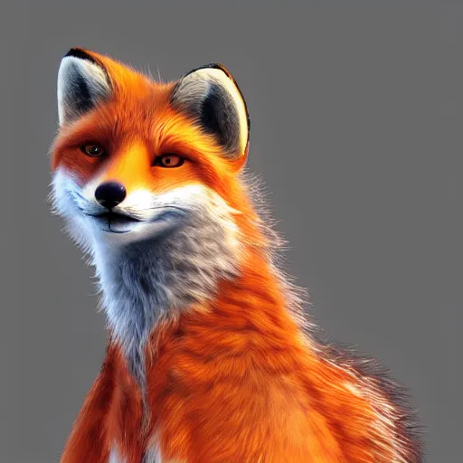 Image similar to an anthropomorphic fox, furry