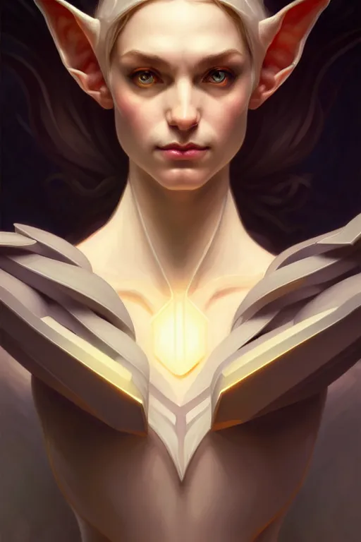 Prompt: symmetry!!! portrait of an elf, fantasy, complex, with a great figure, highly detailed, dynamic lighting, digital art, digital painting, artstation, wlop, clear focus, illustration, works by artgerm, greg rutkowski and alphonse mucha, 8 k