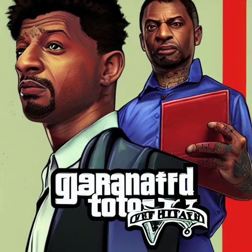 Image similar to 2 1 savage, gta v, cover art by stephen bliss, boxart, loading screen