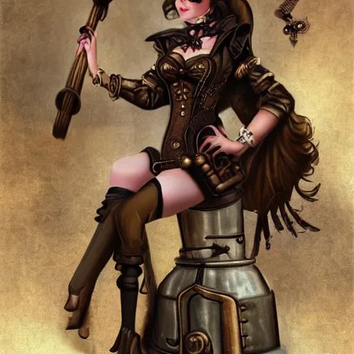 Image similar to steampunk girl