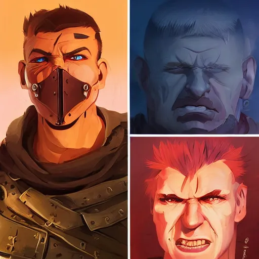 Image similar to face icon stylized minimalist mad max 2 : the road warrior, loftis, cory behance hd by jesper ejsing, by rhads, makoto shinkai and lois van baarle, ilya kuvshinov, rossdraws global illumination