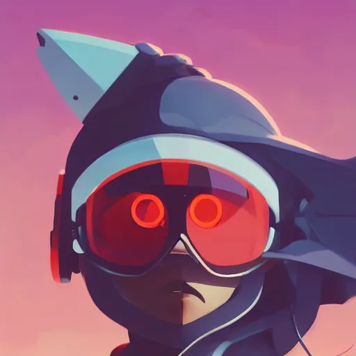 Image similar to face icon stylized minimalist flcl, loftis, cory behance hd by jesper ejsing, by rhads, makoto shinkai and lois van baarle, ilya kuvshinov, rossdraws global illumination