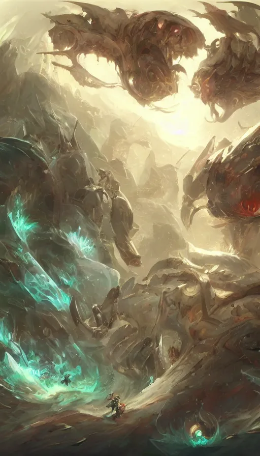 Image similar to The end of an organism, by League of Legends concept artists