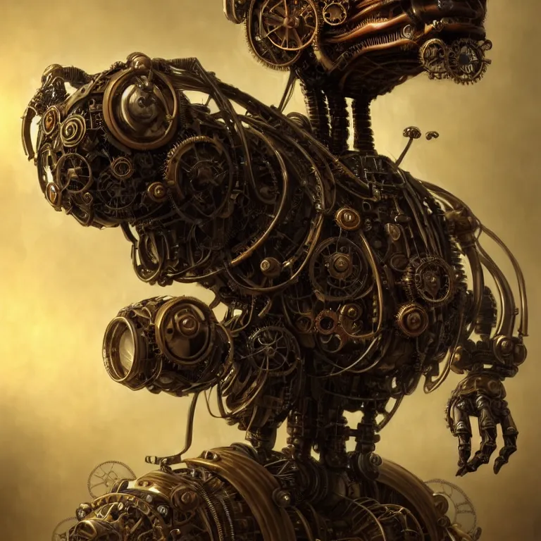 Prompt: steampunk robot mantodea, 3 d model, unreal engine realistic render, 8 k, micro detail, intricate, elegant, highly detailed, centered, digital painting, artstation, smooth, sharp focus, illustration, artgerm, tomasz alen kopera, wlop