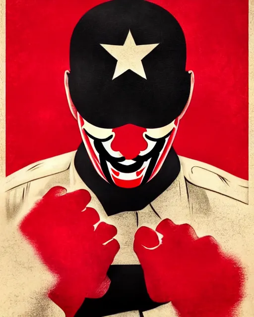 Image similar to anonymous pointing towards viewer in the style of cuban communist propaganda poster art in the year 1 9 8 7 ultra realistic, concept art, intricate details, highly detailed, photorealistic, octane render, 8 k, unreal engine. art by artgerm and magali villeneuve in crimson - black color scheme