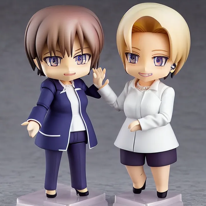 Prompt: hillary clinton, an anime nendoroid of hillary clinton, figurine, detailed product photo