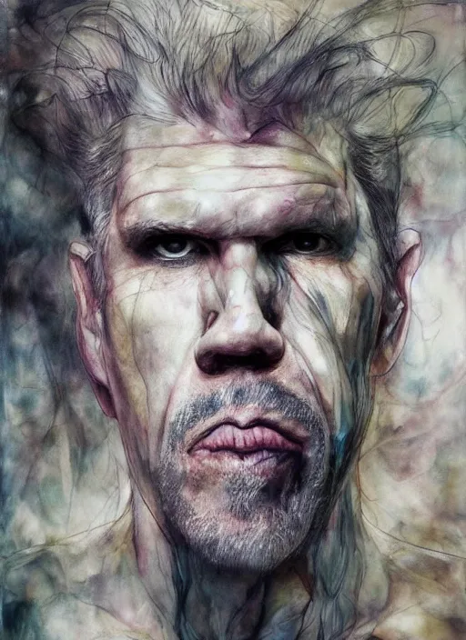 Image similar to ron perlman by agnes cecile