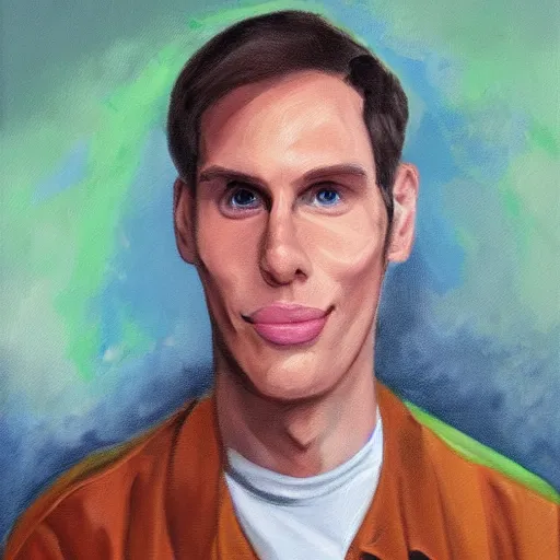 Prompt: painting of jerma985