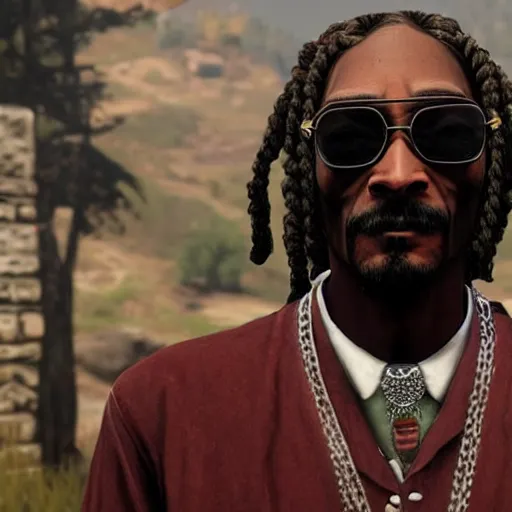 Image similar to Snoop Dogg in red dead redemption 2