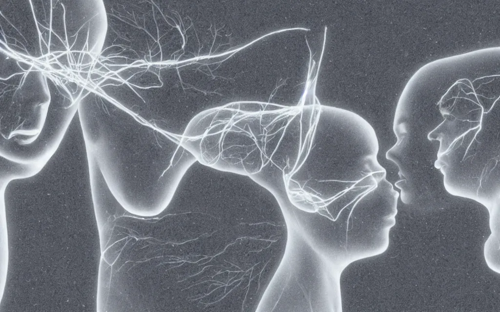 Image similar to neural synchronization between two people