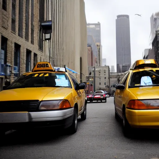 Prompt: Photo from NYTimes story - many are wondering if dogs should be allowed to drive taxis