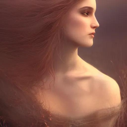 Image similar to photographic portrait of a stunningly beautiful gothic female in soft dreamy light at sunset, by edward robert hughes, annie leibovitz and steve mccurry, david lazar, jimmy nelsson, breathtaking, 8 k resolution, extremely detailed, beautiful, establishing shot, artistic, hyperrealistic, beautiful face, octane render