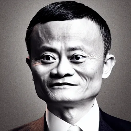 Image similar to jack ma tiny face enlarge cranium photo portrait