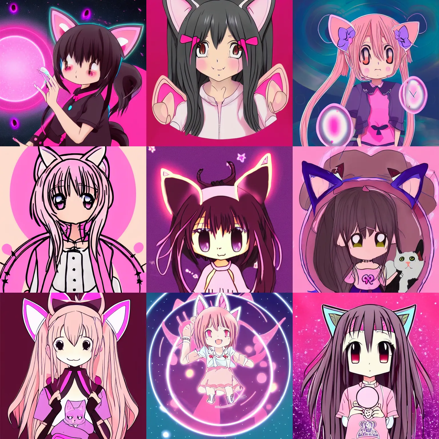 cat girl anime characters