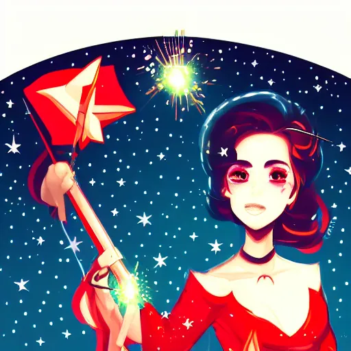 Prompt: sparkles triggered the Marxist revolution by rossdraws