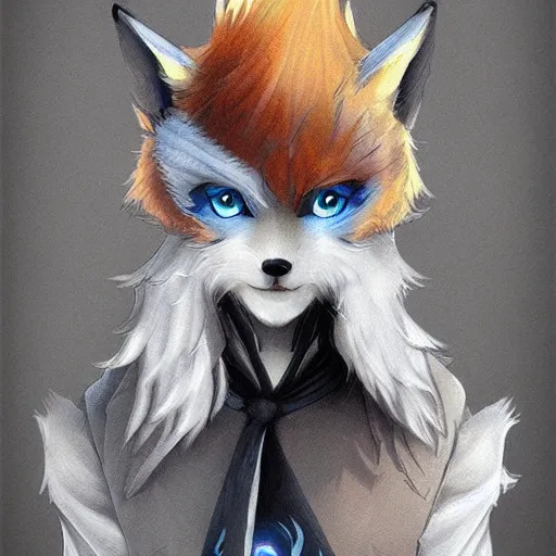 Image similar to wizard with fox like features, highly detailed, by kawacy, trending on artstation, furry art