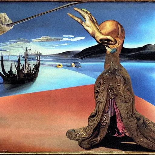 Image similar to the metaverse, painted by dali