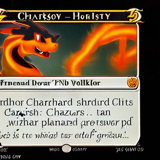 Prompt: charizard 1 st edition,