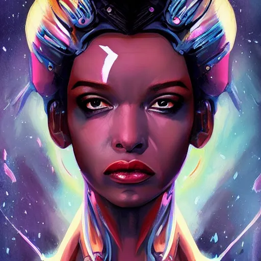 Image similar to dream portrait of X-Woman Storm, cameras, melting ,8k,by tristan eaton,Stanley Artgermm,Tom Bagshaw,Greg Rutkowski,Carne Griffiths, Ayami Kojima, Beksinski, Giger,trending on DeviantArt,face enhance,hyper detailed,minimalist,cybernetic, android, blade runner,full of colour 8-W 1024