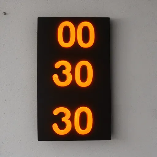 Prompt: dramatic sign for 3003, LED lighting, art, 3003