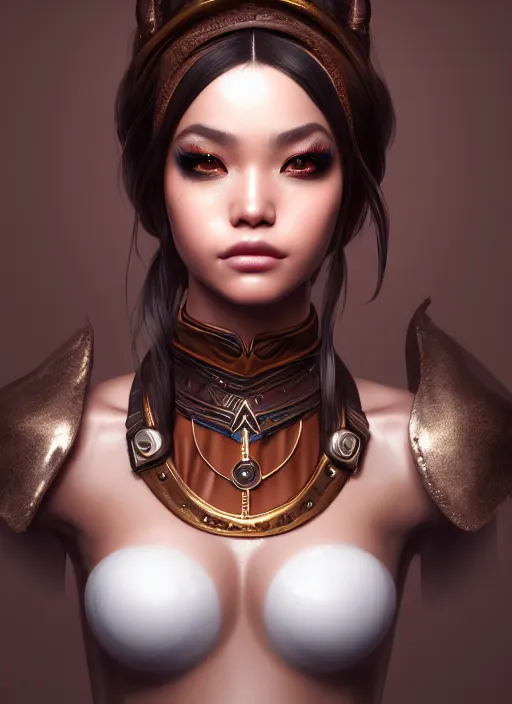 Asian young woman with big breast. a Princess in Armor : r/StableDiffusion