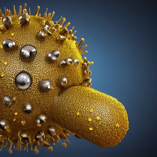 Image similar to coronavirus, coronaviridae, 3 d concept render, scientifically accurate, cgsociety