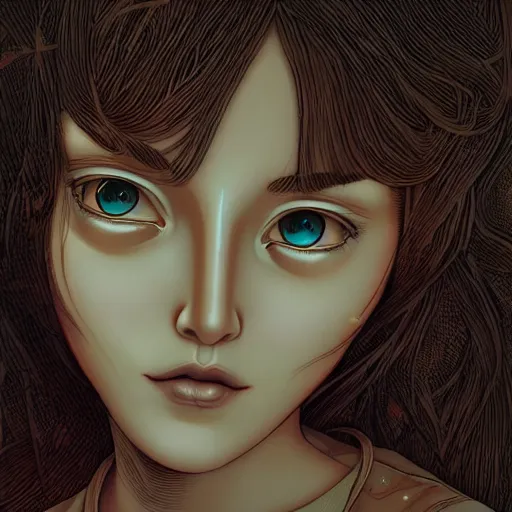 Image similar to skydoll noa, by alessandro barbucci, by loish, by audrey kawasaki, barbbara cannepa global illumination, wood texture overlays