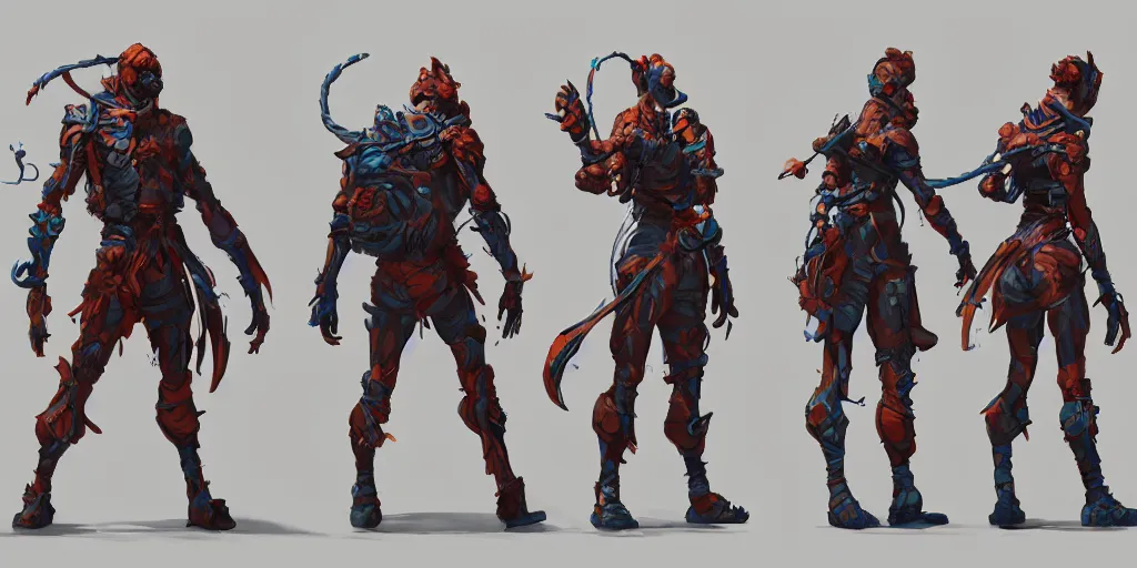 Image similar to cartoonish character jumping, vivid colors, character sheet, fine details, concept design, contrast, kim jung gi, greg rutkowski, trending on artstation, 8 k, full body, turnaround, front view, back view, ultra wide angle