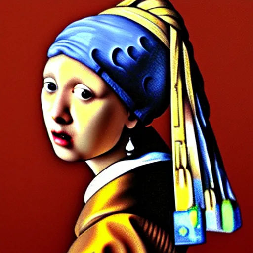 Prompt: matan schoeler styled portrait of the girl with the pearl earring