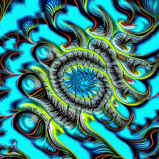 Image similar to a fractal fish