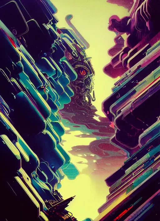 Prompt: massive mothership. rich colors, high contrast, gloomy, dark background. ultrafine hyperdetailed colorful illustration by greg rutkowski, alphonse muchakim, jung gi, moebius, irakli nadar, ayami kojima, amano, greg hildebrandt, syd mead and mark brooks, futurism, intricate linework,
