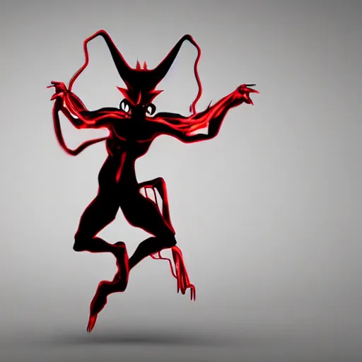 Image similar to dancing demon 4k