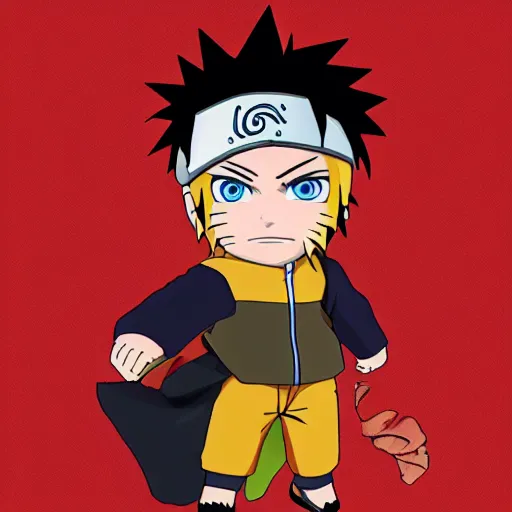 Image similar to naruto uzamaki in the style of craig mullens