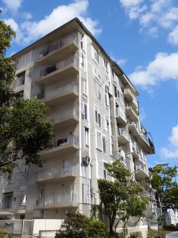 Image similar to panel apartment house, photo, extreme wide shot