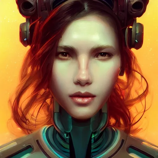 Image similar to a portrait of a beautiful cybernetic girl wearing occulus rift headset, cyberpunk concept art by pete mohrbacher and wlop and artgerm and josan gonzales, digital art, highly detailed, intricate, sci-fi, sharp focus, Trending on Artstation HQ, deviantart, unreal engine 5, 4K UHD image