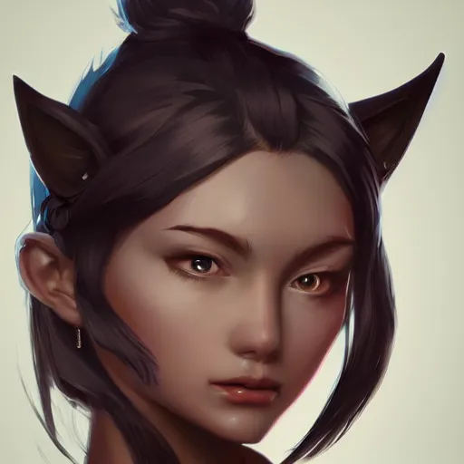Image similar to female anthro character, highly detailed, digital painting, artstation, concept art, smooth, sharp focus, illustration, art by sakimichan